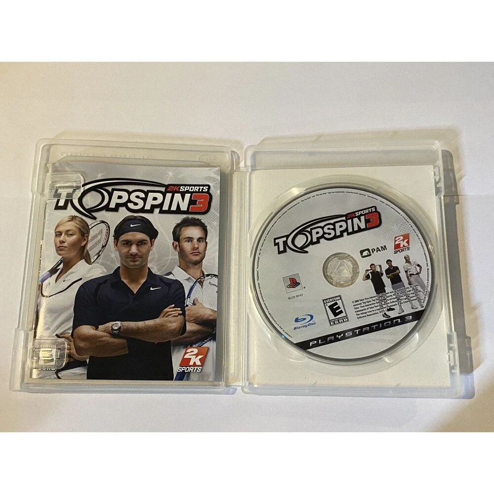 Top Spin 3 Sony PlayStation 3 PS3 Tennis Complete With Manual Tested Topspin